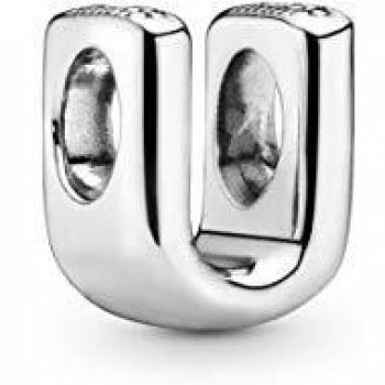 Pandora Sterling Silver Letter U Charm 797475