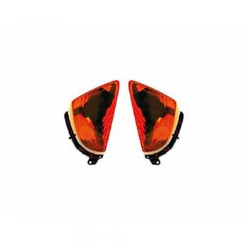 Piloto intermitente VICMA 11721 - Intermitente Delantero Derecho, color ámbar, homologado, compatible con diversas motocicletas, fácil instalación