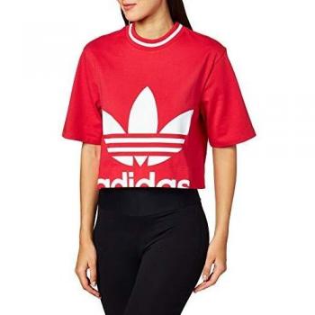 adidas Cropped tee T-Shirts, Mujer, Energy Pink f17, 42