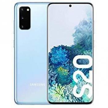 Samsung Galaxy S20, Cloud Blue, 128GB Almacenamiento, 8GB RAM, Dual SIM, Pantalla 6.2, Cámara Quadcam 64MP+12MP+12MP y Selfie 10MP