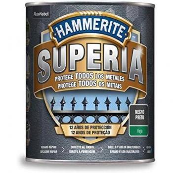 Hammerite superia forja 750ml negro caja de 3 unidades