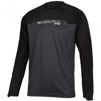Endura MT500 Burner Camiseta de Manga Larga para Ciclismo Hombre Negra (Tamaño S)