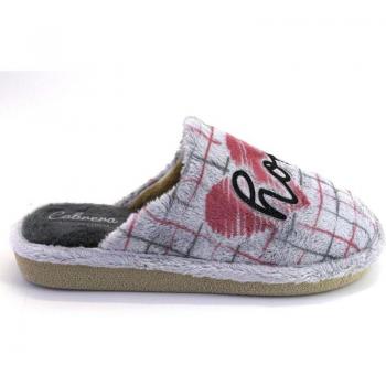 CABRERA 2373 Zapatillas de casa de mujer gris