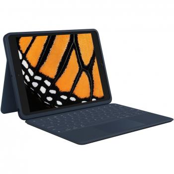 Logitech Rugged Combo 3 Touch Funda con Teclado para Tablet, Smart Connector, QWERTY Nórdico, color Azul