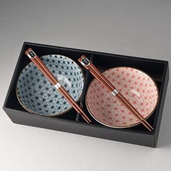 Japón no Yokan Juego de Cuencos japoneses de Regalo «Asanoha