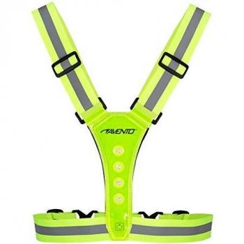 Avento LED Reflective Safety Vest - One Size Fluorescent Yellow