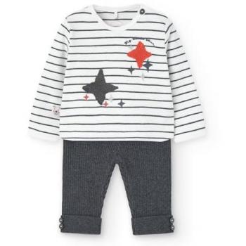 Conjunto de bebé niña Boboli con leggin de punto y camiseta de rayas, manga larga, tejido knit