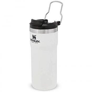 Stanley The Legendary Classic Vacuum Twin-Lock Travel Mug .47L Polar 18/8 Stainless Steel Double-Wall Vacuum Insulation Water Bottle Leakproof Dishwasher Safe Car Cup Compatible Naturally Bpa-Free
