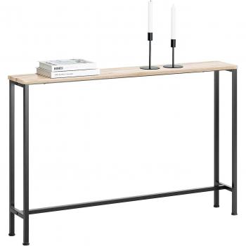 SoBuy Consola Mesa Hall, Mesa Auxiliar, MDF y Hierro, 120 x 80 x 20 cm, FSB19-XL-Z Neutral