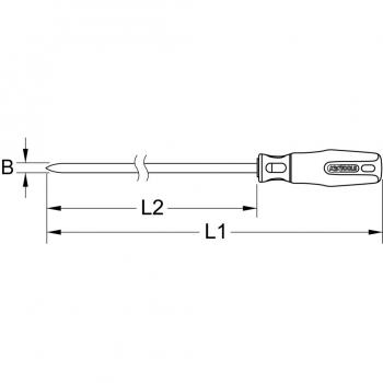 Rasqueta Triangular BRONZEplus 310 mm KS Tools 963.9532