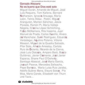 NO ES BUENO QUE DIOS SOLO