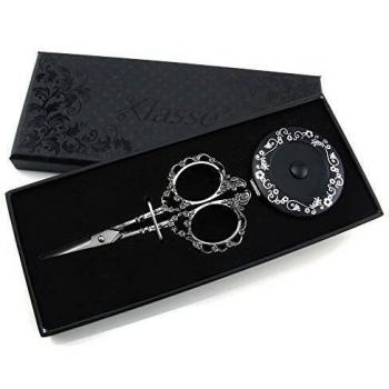 Klasse Embr Scissors & Tape Measure Gift Set Black