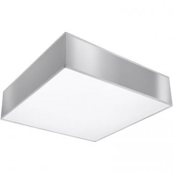 Aplique de Techo LEDBOX HORUS 35 Gris E27 PVC Iluminación Interior con 2 Bombillas