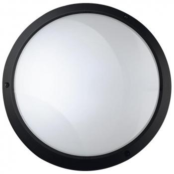 Aplique de Pared PLAFF E27 42W CRISTHER 240E-G05X1A-02 Negro D270 | Resistente Al Agua