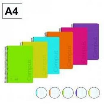 Cuaderno Campus A4 Tapa de Plástico Cuadrícula 5x5 120 Hojas 90g