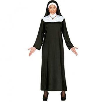 Disfraz de Monja Adulto Talla L con Cofia - Poliester