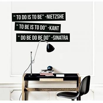 MYVINILO - Vinilo decorativo - To be to do / negro