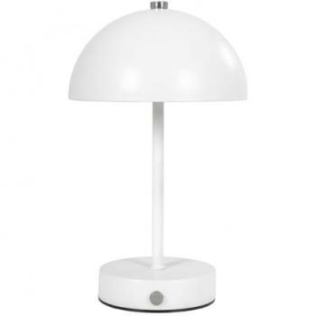 Lámpara de Mesa Holt, Metal, Blanco, 15x15x25 cm