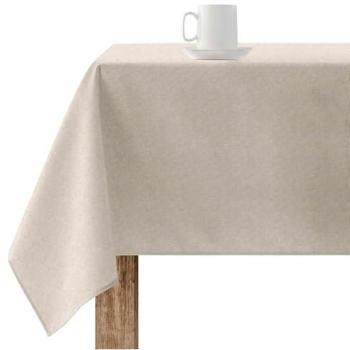 Mantel Antimanchas Liso de Lino 250 x 150 cm, Tejido 100% Algodón Orgánico, Impermeable y Resinado