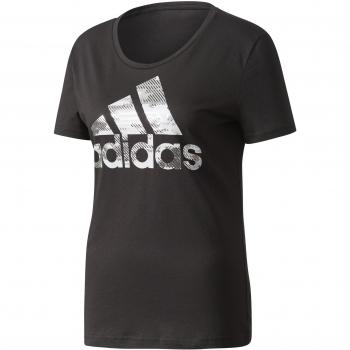adidas Bos Foil Camiseta, Mujer, Negro