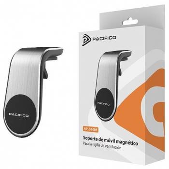 Soporte Magnético para Smartphone de Coche Pacifico NP-S1005-PL Gris-Plata