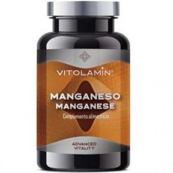 Vitolamin Manganeso 365 Comprimidos Vegetarianos - Refuerza tejidos conjuntivos y huesos, promueve colesterol bueno (HDL)