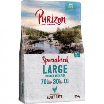 Purizon Large Adult Chicken & Fish Grain-Free Cat Food - 2 x 400 g Special Price Pack