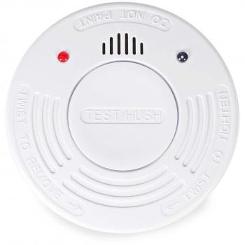 Detector de Humo VdS | Alimentación por Batería | Duración de Batería hasta 10 Años | EN 14604 | Con Botón de Pausa y Botón de Prueba | 85 dB |