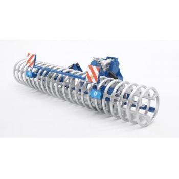 Bruder Empacadora Frontal Lemken VarioPack K - Modelo a Escala 1/16, Azul/Grey
