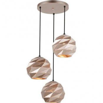 Lámpara colgante moderna Palermo Dorada 3 luces E27 - Italux