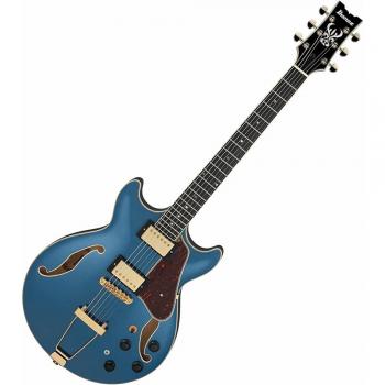 Ibanez AMH90 Hollow-Body Electric Guitar, Prussian Blue Metallic