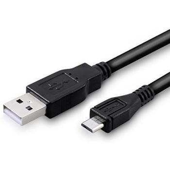 kwmobile Cable Micro USB universal- adecuado para Samsung Galaxy S6 / S6 Edge / S5 / S4, Sony Xperia Z2 / Z3 / Z4, LG G2 / G3 / G4 - 50cm Negro