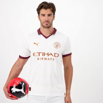 Puma 2023-2024 Manchester City Away Shirt - White - Male - Size: Medium Adults