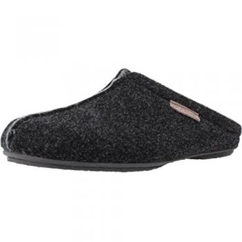 Zapatilla de Casa Vulladi 4616-041 Hombre Fieltro Suela Goma Comoda Negra T. 41