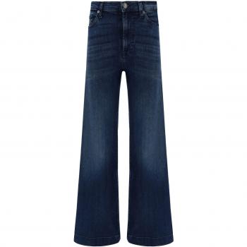 7 For All Mankind Modern Dojo Flared Jeans, Female, Blue, Size: W28