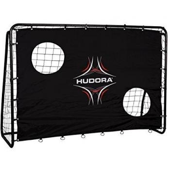 Hudora Freekick mit Torwand Portería de fútbol, Unisex Adulto, Negro, Talla única