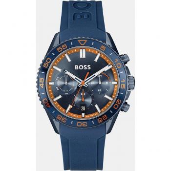 Reloj de hombre Boss Runner 1514142 cronógrafo de silicona azul marino