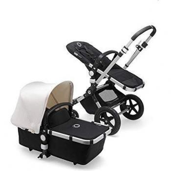Bugaboo Cameleon 3 Plus, Cochecito y Silla de Paseo 2 en 1, Negro/Blanco Natural