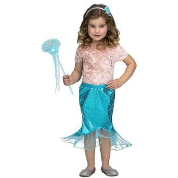 Disfraz de Sirena Azul para niña