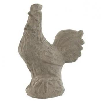 Figura Decorativa Gallina Gris Acabado Envejecido 25 x 16 x 32 cm