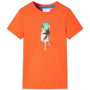 Camiseta infantil naranja oscuro 116 Día y Noche