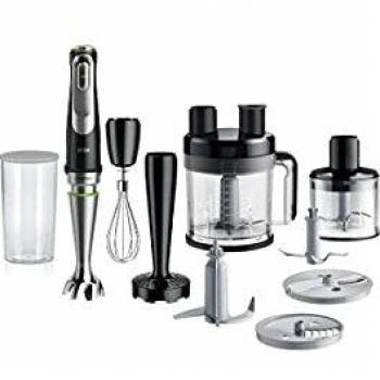 Batidora de Mano Braun MultiQuick 9 MQ9187XLI con 13 Accesorios, 1200W, Negra