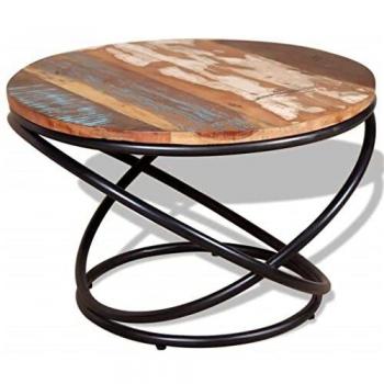 vidaXL Coffee Table Solid Reclaimed Wood 60x60x40 cm