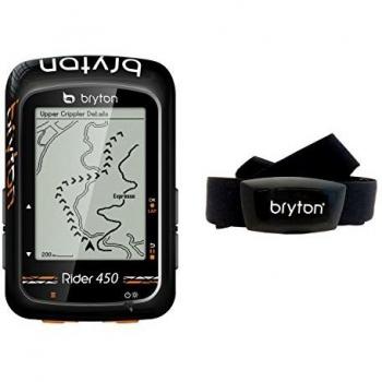 Ciclocomputador GPS Bryton Rider 450H con Monitor de Frecuencia Cardíaca