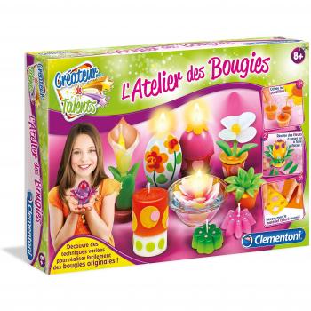 Cofre Creativo Clementoni - Atelier de Velas Coloridas para Niños a Partir de 7 Años