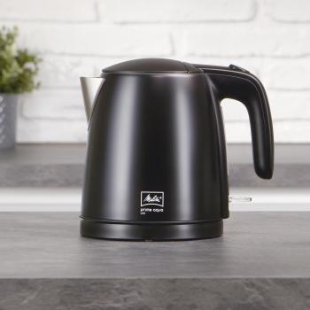 Hervidor de Agua Melitta Prime Aqua Mini 1L 2200W Libre de BPA Auto Off Edición Negra