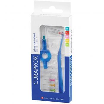 CURAPROX CPS PRIM STAR MIX 6PZ - Pack variado de cepillos interdentales, incluye 6 unidades en diferentes tamaños para una limpieza eficaz entre los dientes, cerdas suaves y flexibles que cuidan las enc