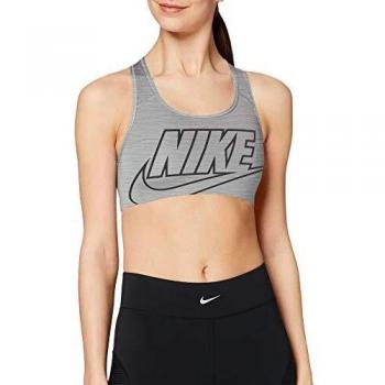 NIKE Med Futura Bra Sujetador de Deporte, Mujer, Smoke Grey/Pure/