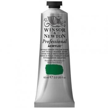 Winsor & Newton Professional - Pintura acrílica tubo 60 ml, color Phthalo Green Yellow Shade