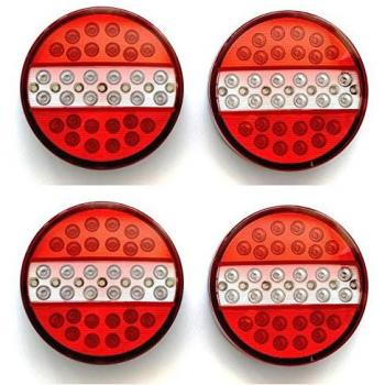 2 pares de bombillas LED para marcador trasero de hamburguesa 24 V para camión y remolque, chasis de furgoneta